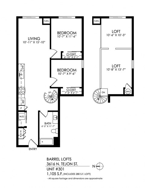 a floor plan of a house with a bedroom and a living room